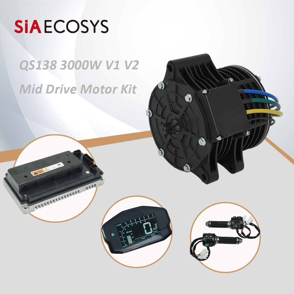 QSMOTOR QS138 3000W 72V 100KPH - Mid Drive Motor Kit 72V 3000W avaliação e preço